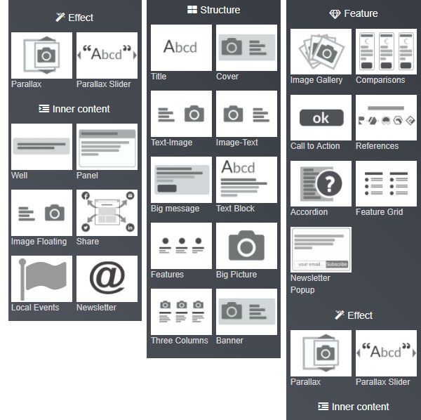 Odoo - Sample 3 for three columns